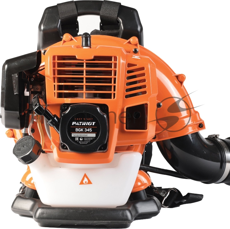 Воздуходувка бензиновая ранцевая PATRIOT BGK 345 (43сс, 2,5 л.с, 60м/сек, 870 м3/час, ремень-ранец)