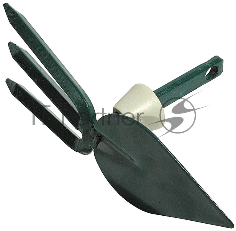 Мотыжка садовая RACO, лезвие лепесток, 3 зубца, с быстрозажимным механизмом, 75мм