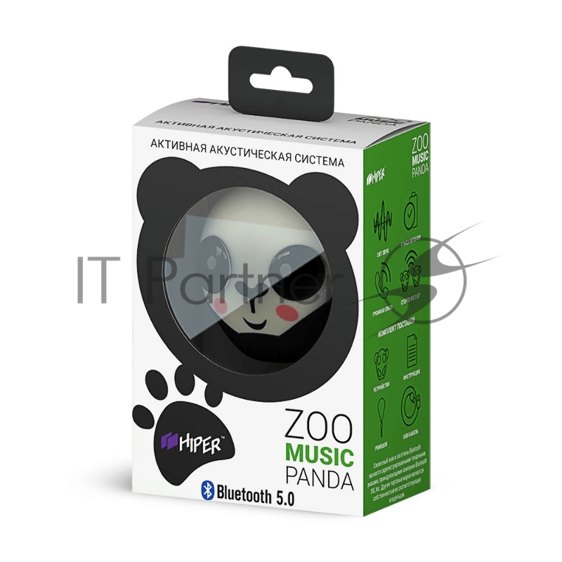 Акустическая система HIPER Портативная акустическая система Bluetooth Speaker HIPER ZOO Music Panda, Панда