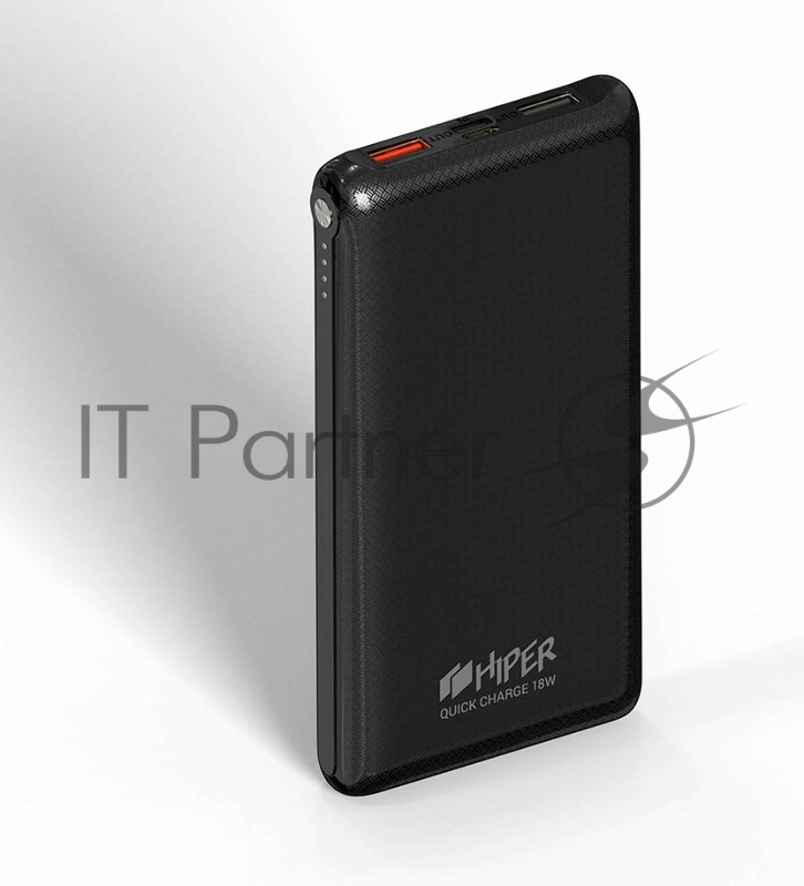 Мобильный аккумулятор Hiper Quick 10000 Li-Pol 10000mAh 2.4A+2.4A+2.4A+2.4A черный 4xUSB