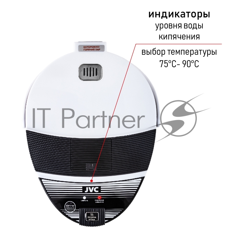 Термопот электрический, электронное управление, объем 5л, мощность 900 Вт, функция повторного кипячения, 2 способа подачи воды: автоматический и касанием чашки, вращение корпуса на 360 градусов, внутреннее покрытие 304 сталь.