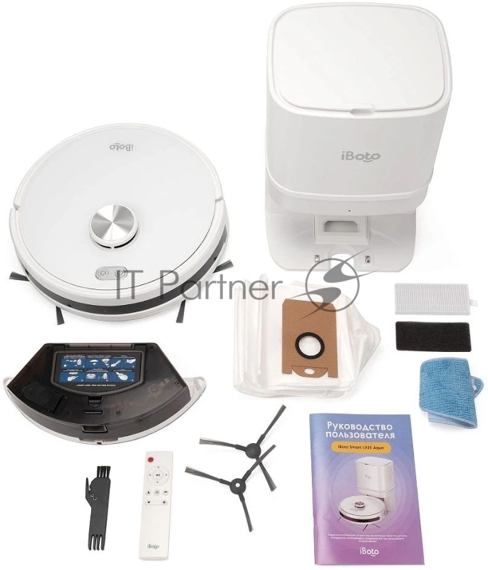 Пылесос-робот iBoto Smart L925W Aqua + Станция самоочистки 30Вт белый