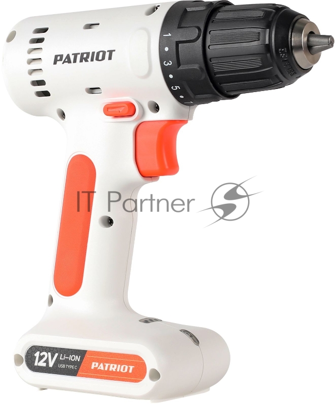 Дрель-шуруповерт аккумуляторная PATRIOT BR 113Li, 12В, 1.3Ач, 18Нм, 0-800об-мин