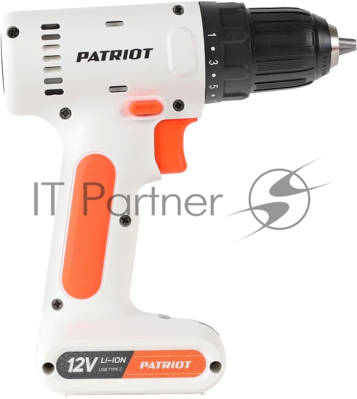 Дрель-шуруповерт аккумуляторная PATRIOT BR 113Li, 12В, 1.3Ач, 18Нм, 0-800об-мин