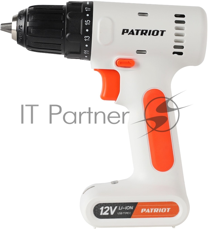 Дрель-шуруповерт аккумуляторная PATRIOT BR 113Li, 12В, 1.3Ач, 18Нм, 0-800об-мин