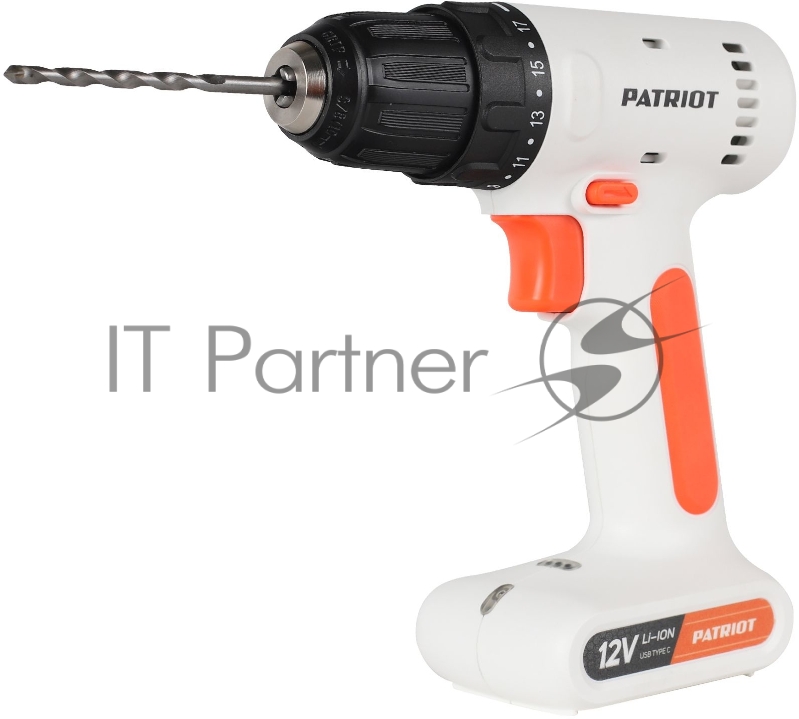 Дрель-шуруповерт аккумуляторная PATRIOT BR 113Li, 12В, 1.3Ач, 18Нм, 0-800об-мин