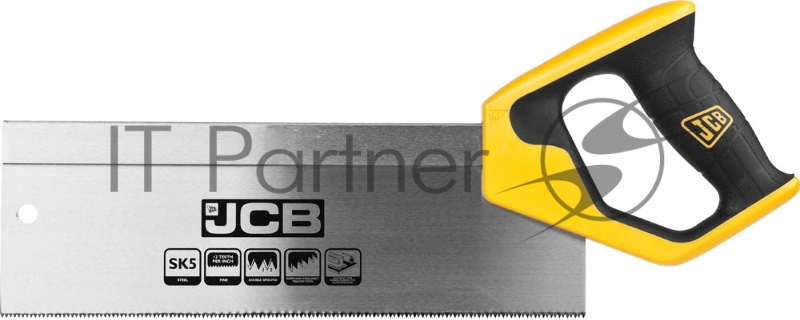 Пила JCB для стусла, полотно из стали SK5, 3-х гранные зубья, двухкомпонентная рукоятка, усиленный обушок, 300мм