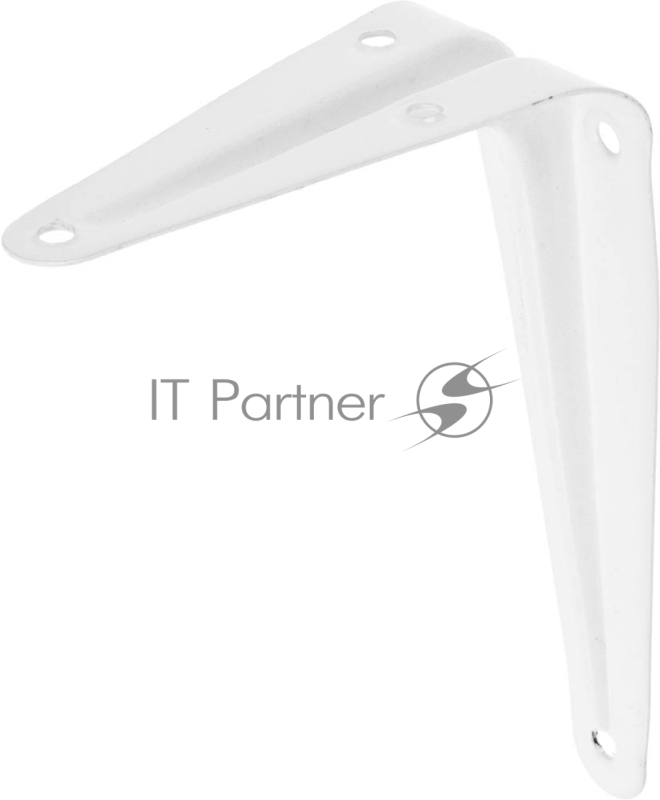 Уголок-кронштейн STAYER MASTER, 100х75мм, белый