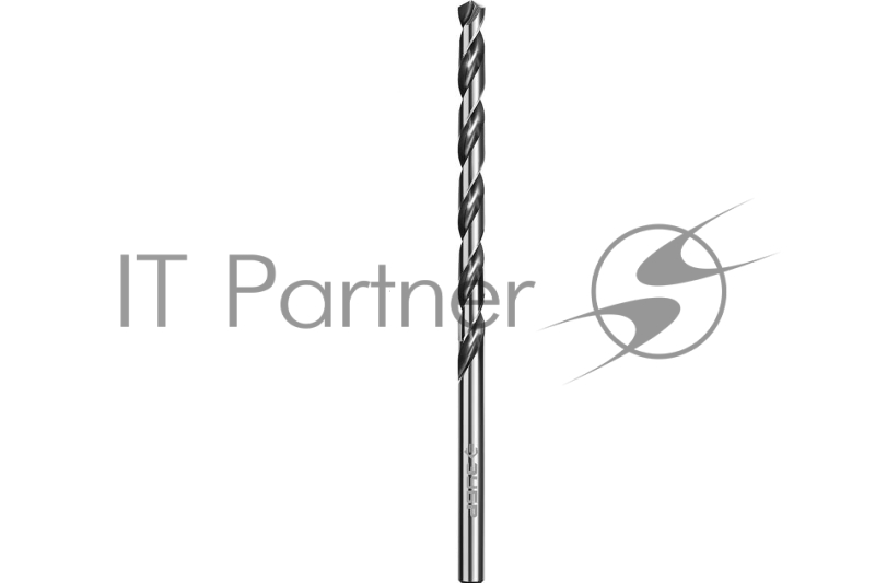 Удлиненное сверло по металлу, ЗУБР ПРОФ-А 4,5х126мм, сталь Р6М5, класс А