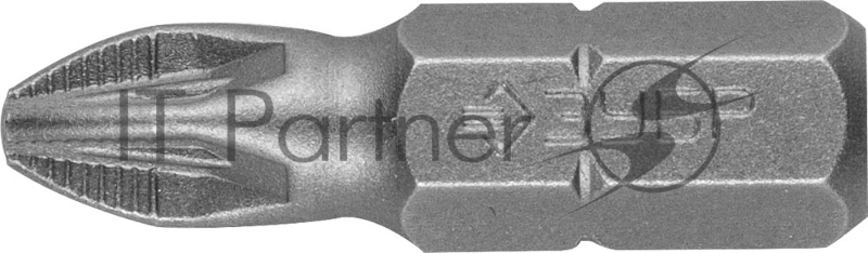 Биты ЗУБР Мастер кованые, хромомолибденовая сталь, тип хвостовика C 1/4, PZ2, 25мм, 2шт