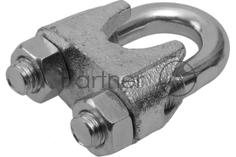 Зажим троса DIN 741, 16мм, 2 шт, оцинкованный, ЗУБР Профессионал