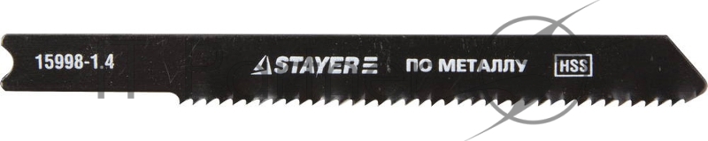 Пилки для лобзика STAYER PROFI 15998-1.4_z01 HSS по мет.1.5-2мм US-хвост. шаг1.4мм 50мм 2шт.