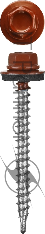 Саморезы СКМ кровельные, RAL 3003 рубиново-красный, 19 x 5.5 мм, 2 500 шт, для металлических конструкций, STAYER
