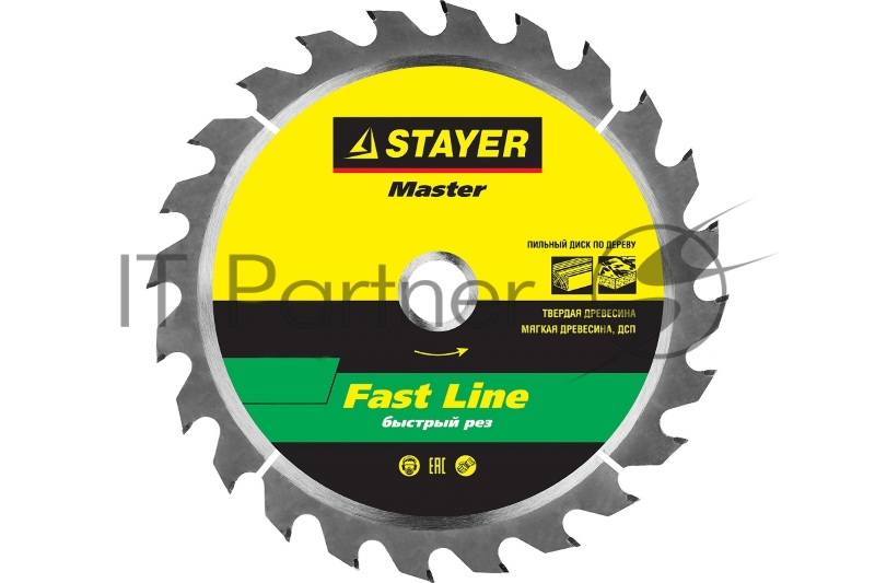 Диск пильный по дереву, быстрый рез STAYER FAST 230 x 32/30мм 24Т