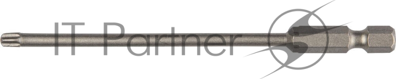 Биты X-DRIVE торсионные кованые, обточенные, KRAFTOOL 26125-25-100-1, Cr-Mo сталь, тип хвостовика E 1/4, Т25, 100мм, 1шт