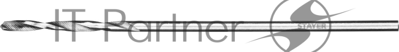 Сверло по металлу HSS-R, быстрорежущая сталь М2(S6-5-2) STAYER PROFI 1.0х34мм
