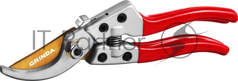Секатор с алюминиевыми рукоятками, плоскостной, 205 мм, GRINDA G-13