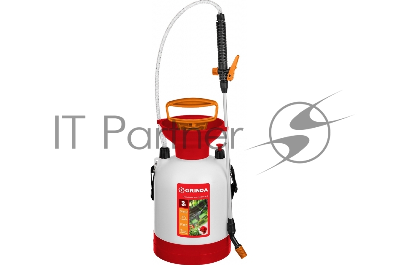 Опрыскиватель 3 л, переносной, с широкой горловиной и устойчивым днищем GRINDA TS-3