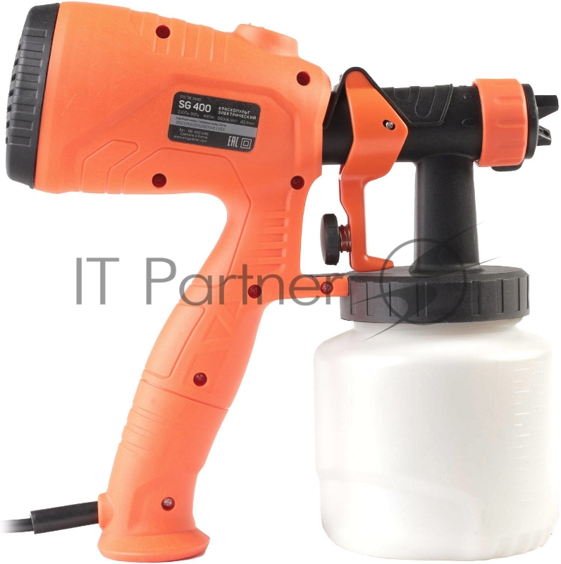 Краскопульт электрический PATRIOT SG 400, 400Вт, 500 мл/мин., Сопло: 2,5 мм.