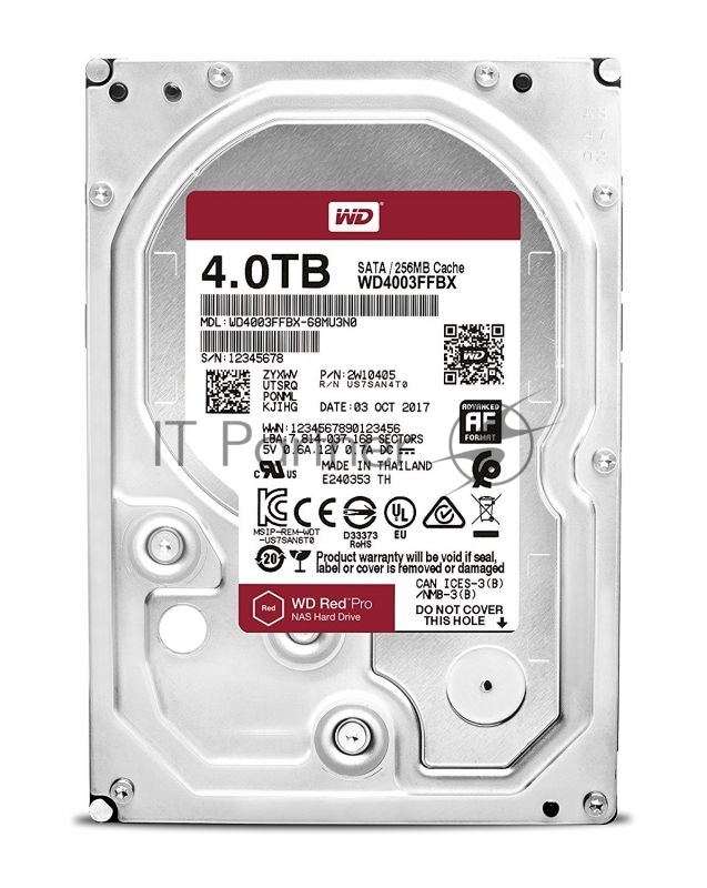 Жесткий диск 4TB WD Red Pro (WD4003FFBX) {Serial ATA III, 7200- rpm, 256Mb, 3.5
