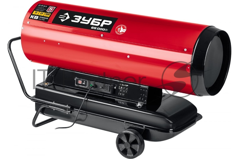 Тепловая пушка, ЗУБР 65 кВт дизельная прямой нагрев