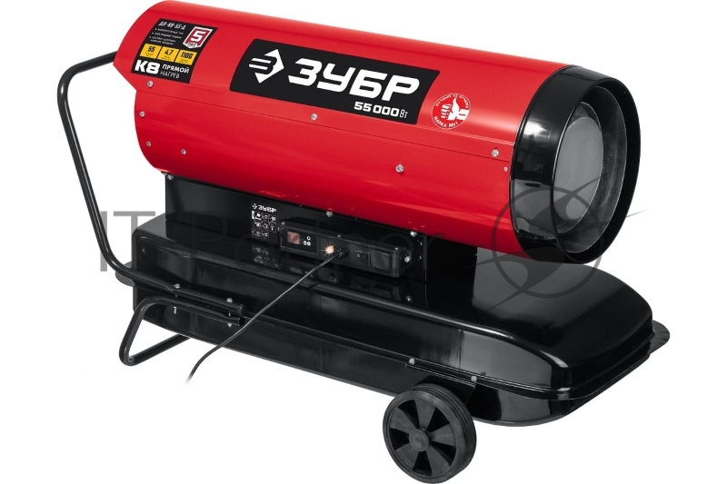 Тепловая пушка, ЗУБР 55 кВт дизельная прямой нагрев