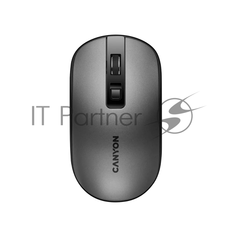 Мышь 2.4GHz Wireless Rechargeable Mouse with Pixart sensor, 4keys, Silent switch for right/left keys,DPI: 800/1200/1600, Max. usage 50 hours for one time full charged, 300mAh Li-poly battery, Dark grey, cable length 0.6m, 116.4*63.3*32.3mm, 0.075kg