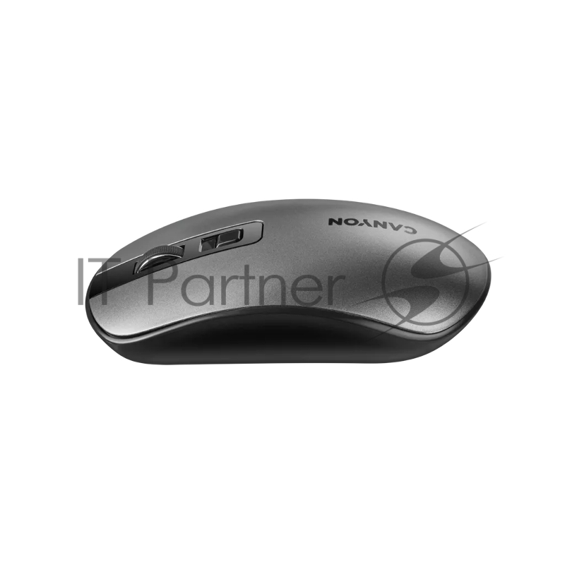 Мышь 2.4GHz Wireless Rechargeable Mouse with Pixart sensor, 4keys, Silent switch for right/left keys,DPI: 800/1200/1600, Max. usage 50 hours for one time full charged, 300mAh Li-poly battery, Dark grey, cable length 0.6m, 116.4*63.3*32.3mm, 0.075kg