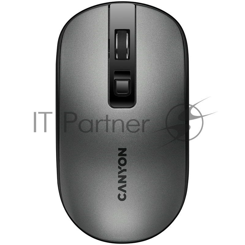 Мышь 2.4GHz Wireless Rechargeable Mouse with Pixart sensor, 4keys, Silent switch for right/left keys,DPI: 800/1200/1600, Max. usage 50 hours for one time full charged, 300mAh Li-poly battery, Dark grey, cable length 0.6m, 116.4*63.3*32.3mm, 0.075kg