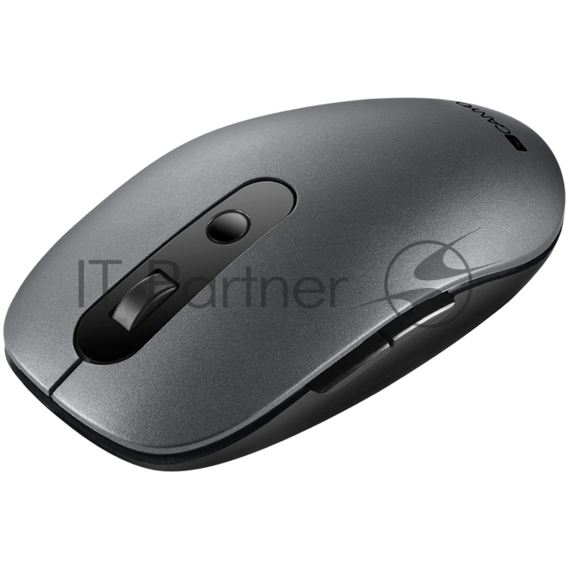 Мышь Canyon 2 in 1 Wireless optical mouse with 6 buttons, DPI 800/1000/1200/1500, 2 mode(BT/ 2.4GHz), Battery AA*1pcs, Grey, 65.4*112.25*32.3mm, 0.092kg
