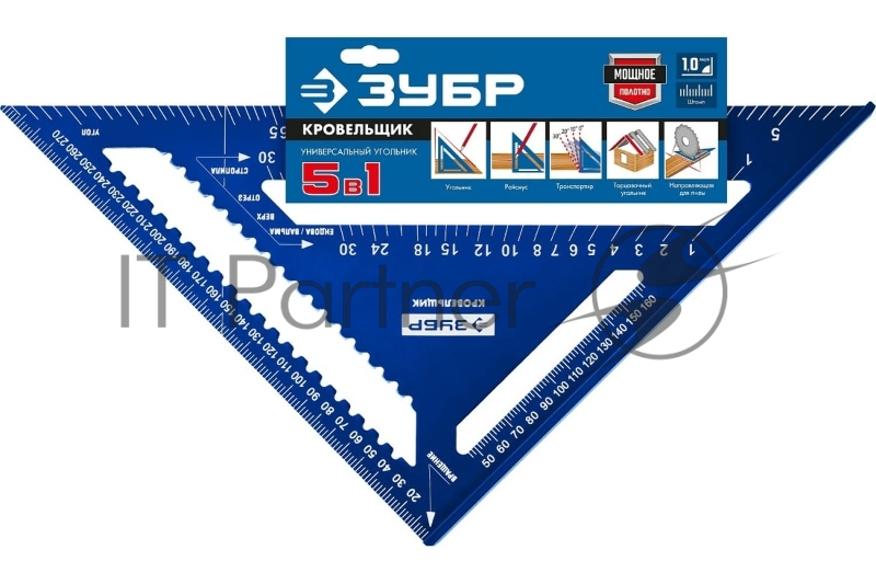 Универсальный кровельный угольник Зубр, 300 мм, 5-в-1, Кровельщик