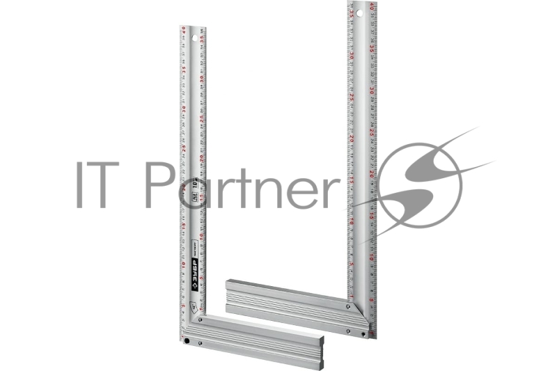 Угольник ЗУБР ЭКСПЕРТ 400 мм жесткий столярный с усиленным алюминиевым полотном