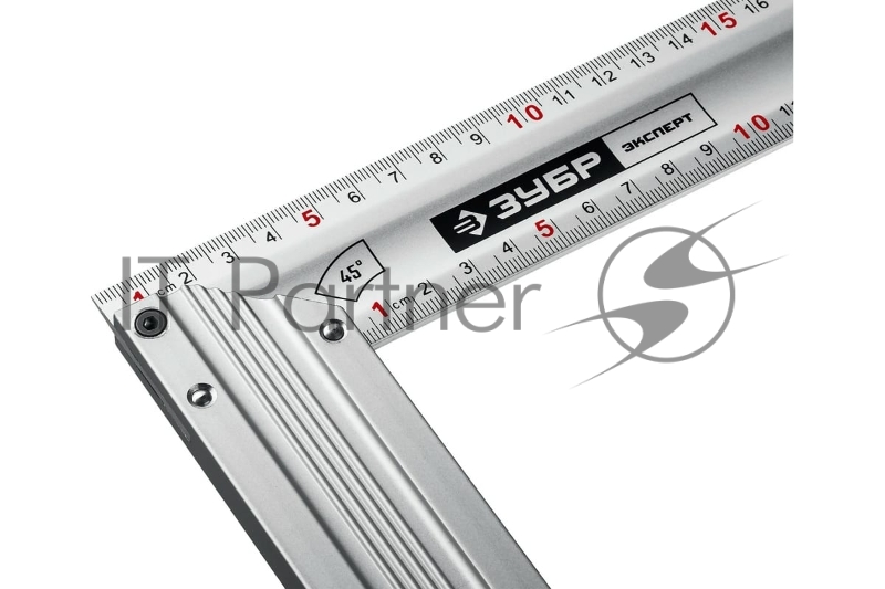 Угольник ЗУБР ЭКСПЕРТ 250 мм жесткий столярный с усиленным алюминиевым полотном