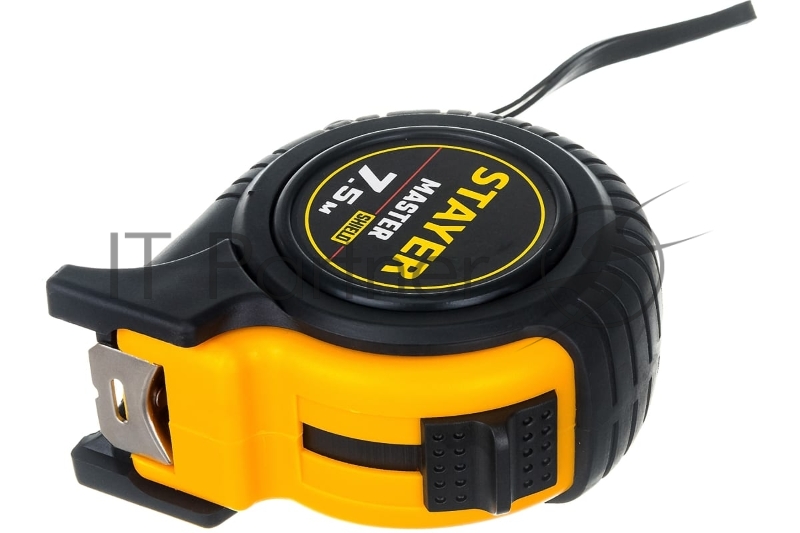 Рулетка в ударостойком обрезиненном корпусе STAYER MASTER 7,5м / 25мм