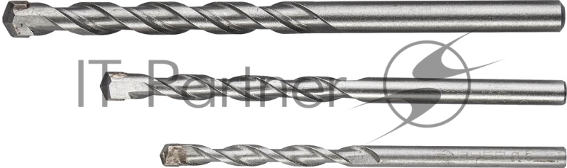 Набор сверл по бетону ЗУБР Мастер 3 шт: d 5-6-8 мм