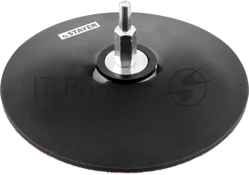 Тарелка опорная STAYER MASTER резиновая для дрели, на липучке, d=125мм