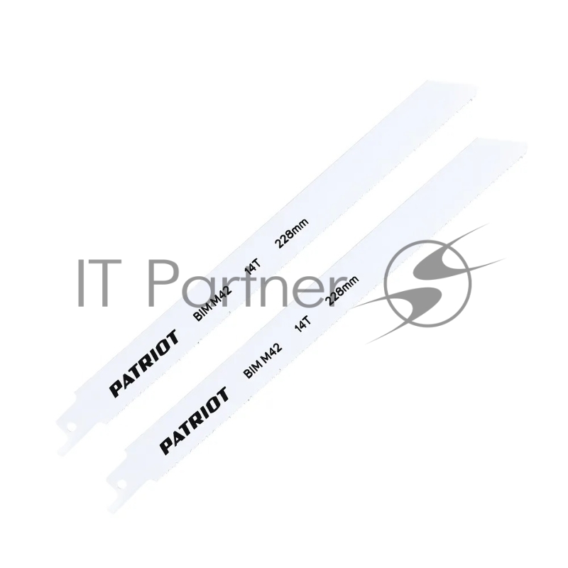 Полотно пильное PATRIOT для сабельной пилы, по металлу 228*19*0.92мм*14T 2 шт.