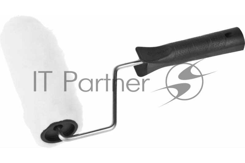 Валик малярный РАДУГА, 180 мм, d=40 мм, ворс 14 мм, ручка d=6 мм, ЗУБР Стандарт