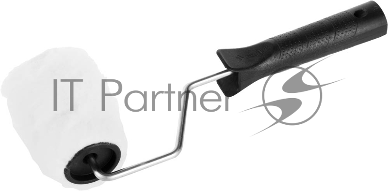 Валик малярный РАДУГА, 90 мм, d=40 мм, ворс 14 мм, ручка d=6 мм, ЗУБР Стандарт