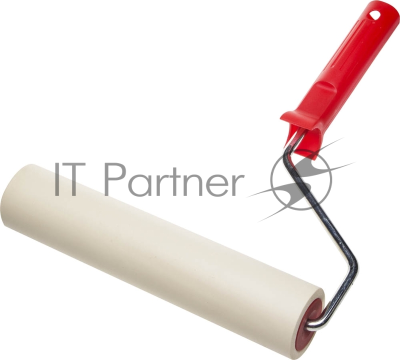 Валик прижимной ЗУБР ЭКСПЕРТ в сборе, резиновый, бюгель 8мм, 46x240мм