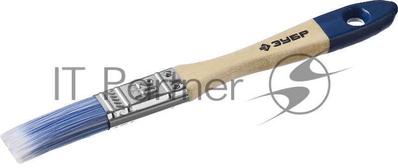 Кисть плоская ЗУБР АКВА-МАСТЕР, искусственная щетина, деревянная ручка, 20мм