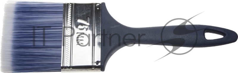 Кисть плоская ЗУБР АКВА-МАСТЕР КП-13, искусственная щетина, пластмассовая ручка, 75мм