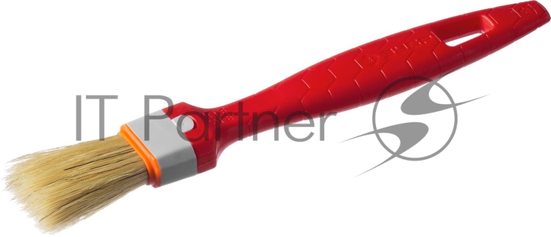 Кисть плоская ЗУБРУНИВЕРСАЛ-СТАНДАРТ, натуральная щетина, пластмассовая ручка, 1/25мм