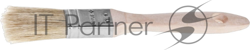 Кисть плоская ЗУБР УНИВЕРСАЛ-ЭКСПЕРТ, светлая натуральная щетина, деревянная ручка, 1/25мм