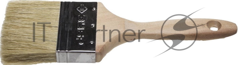 Кисть плоская ЗУБР УНИВЕРСАЛ-ЭКСПЕРТ, светлая натуральная щетина, деревянная ручка, 3/75мм