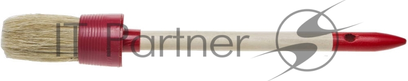 Кисть круглая STAYER MASTER, светлая натурал. щетина, пластм. корпус, деревян. ручка, №6 x 30мм