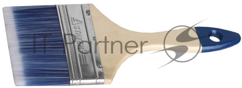 Кисть плоская STAYER AQUA-STANDARD, искусственная щетина, деревянная ручка, 100мм