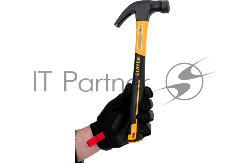 Молоток-гвоздодёр столярный с фиберглассовой рукояткой STAYER Hercules-M 450 г