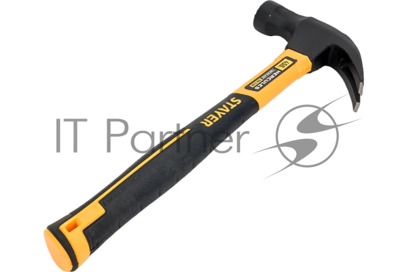 Молоток-гвоздодёр столярный с фиберглассовой рукояткой STAYER Hercules-M 450 г