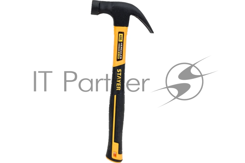 Молоток-гвоздодёр столярный с фиберглассовой рукояткой STAYER Hercules-M 450 г